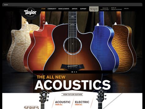 taylor guitars website.